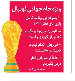 برنامه کامل جام جهانی 2022