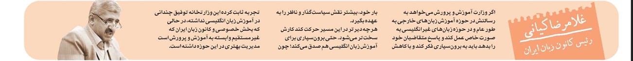 غلامرضا کیانی رئیس کانون زبان ایران